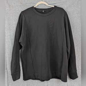 COS warm and cozy women's black cotton crew neck sweatshirt medium